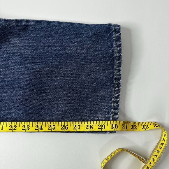 Vintage 70s Levis 517 Denim Jeans 38X32 Orange Tab Boot Cut Distressed - Picture 13 of 15